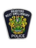 Canadian Bradford West Gwillimbury White Border Police Patch