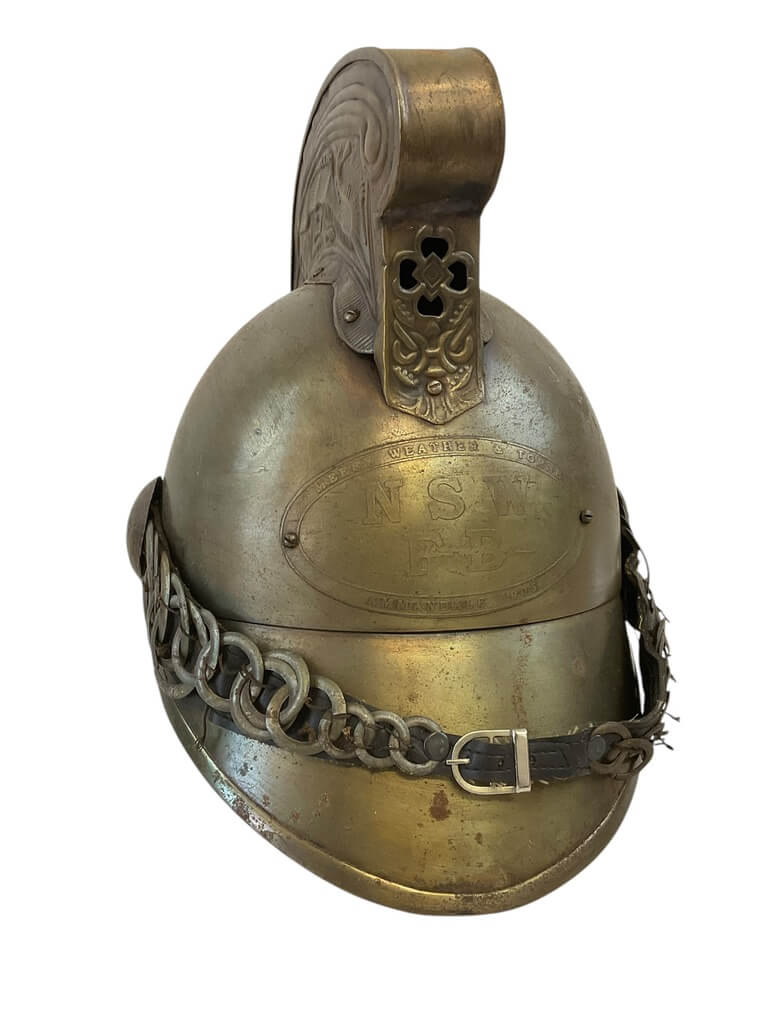 British New South Wales Fire Brigade Helmet REPRODUCTION COPY British New South Wales Fire Brigade Helmet REPRODUCTION COPY