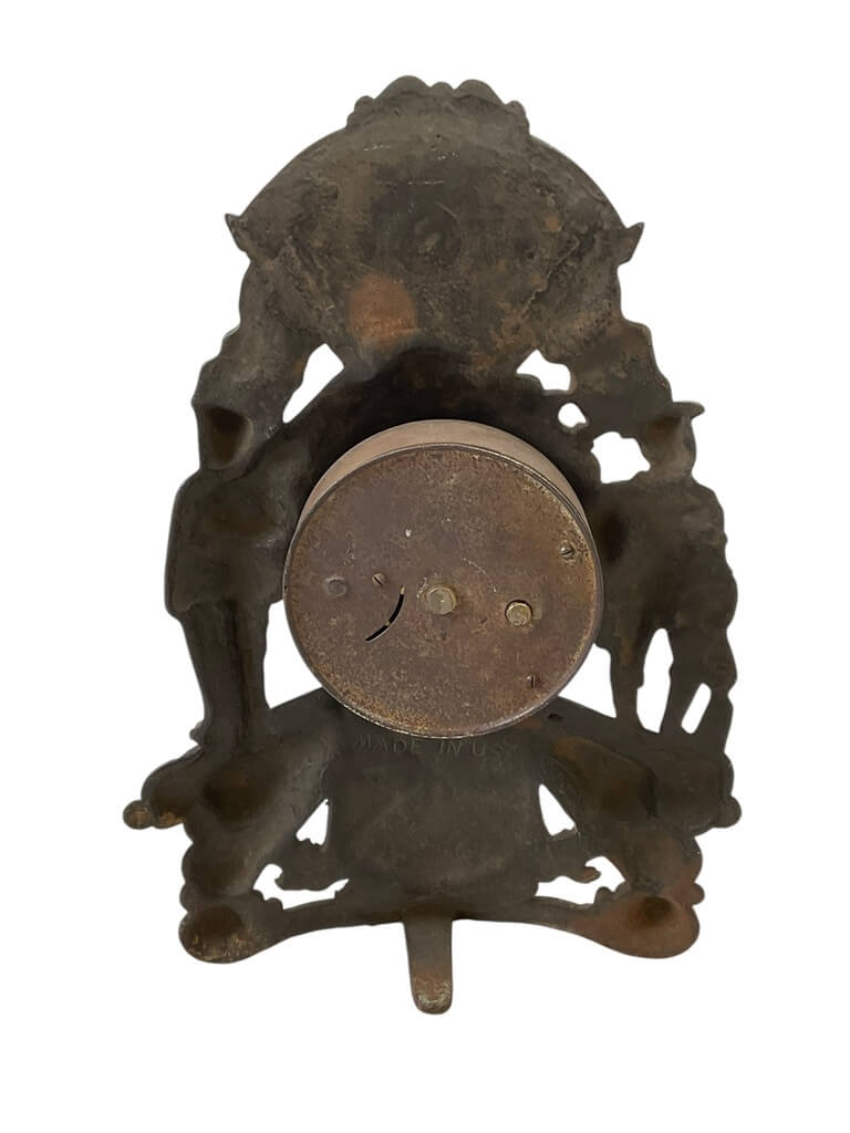 WW1 Canadian Cast Iron Patriotic Mantel Clock WW1 Canadian Cast Iron Patriotic Mantel Clock