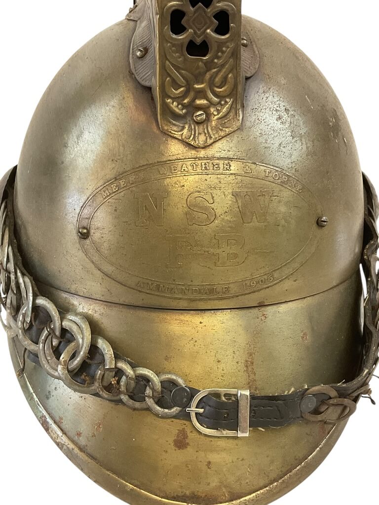 British New South Wales Fire Brigade Helmet REPRODUCTION COPY British New South Wales Fire Brigade Helmet REPRODUCTION COPY