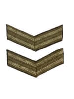 WW2 Canadian Women's Army Corps Corporal Insignia Pair