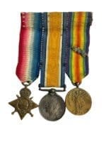 WW1 Canadian CEF Miniature Medal Group of 3
