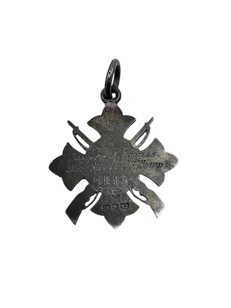 British Victorian 1st Gloucestershire Volunteers Royal Engineers Silver Shooting Medals and Insignia British Victorian 1st Gloucestershire Volunteers Royal Engineers Silver Shooting Medals and Insignia