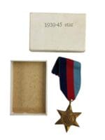 WW2 Canadian 1939 to 45 Star Medal Full Size In Box