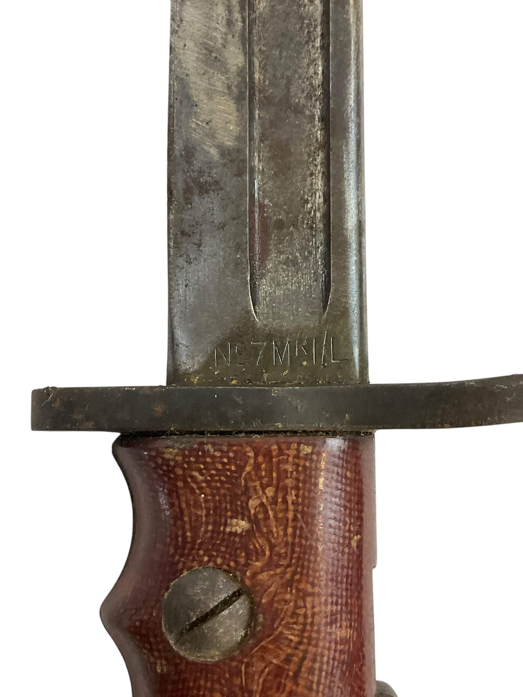 British No.7 MkI/L Blade Bayonet With Scabbard British No.7 MkI/L Blade Bayonet With Scabbard