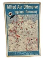 WW2 British Canadian Allied Air Offensive Against Germany Poster 29 X 19 Inches