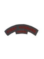 WW2 Canadian First Hussars Canada Canvas Shoulder Title Insignia Single