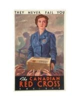 WW2 The Canadian Red Cross Society Postcard 5.5 X 3.5 Inches (2)