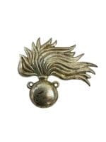 WW2 Italian Army Carabinieri Pith Helmet Cap Badge