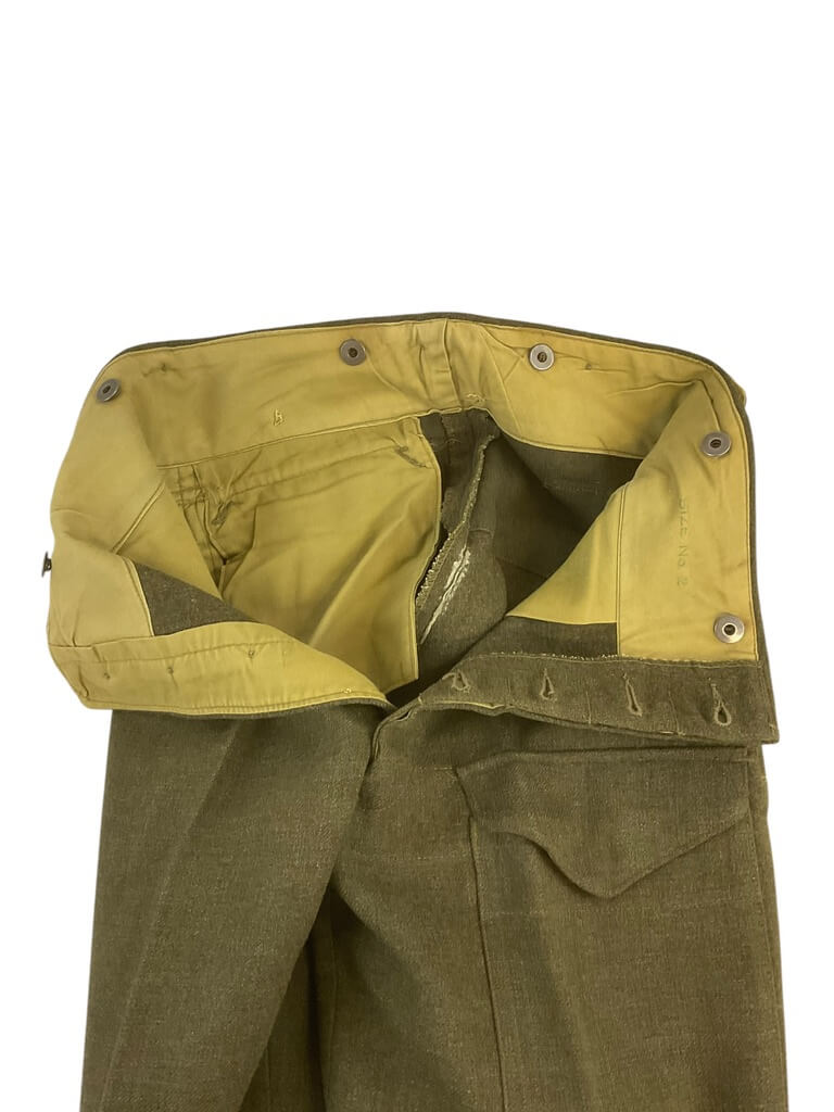 Canadian Army Korean War Battle Dress Pants Trousers Size 2 Dated 1953 Canadian Army Korean War Battle Dress Pants Trousers Size 2 Dated 1953