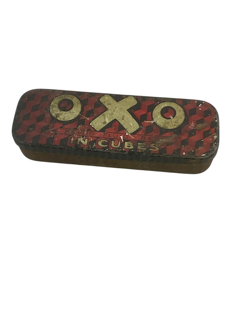 WW1 British BEF OXO In Cubes Tin EMPTY WW1 British BEF OXO In Cubes Tin EMPTY