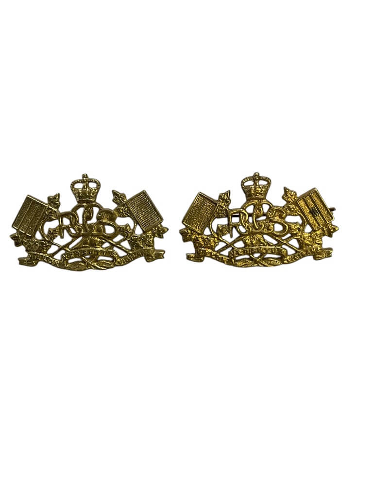 Royal Canadian Corps of Signals Collars Insignia Pair Royal Canadian Corps of Signals Collars Insignia Pair