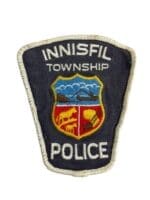 Canadian Innisfil Township Ontario White Border Police Patch Canadian Innisfil Township Ontario White Border Police Patch