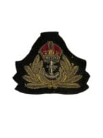 British Canadian Navy RCN RN Officers Bullion Wire Cap Badge