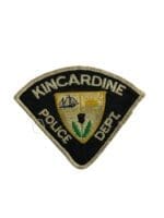 Canadian Kincardine Ontario White Border Police Patch Canadian Kincardine Ontario White Border Police Patch