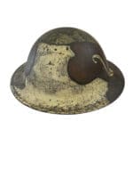WW1 US AEF Painted Brodie Camouflage Helmet 5