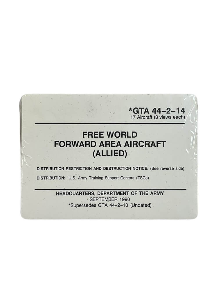 Allied Free World Forward Area Aircraft ID Cards Recognition Allied Free World Forward Area Aircraft ID Cards Recognition