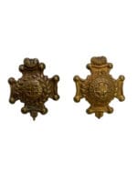 WW2 British Royal Sussex Regiment Collars Insignia Pair