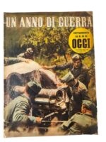 WW2 Italian Un Anno Di Guerra A Year of War ITALIAN TEXT Used Softcover Reference Magazine