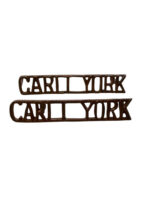 WW2 Canadian Carleton and York Regiment Shoulder Titles Insignia Pair