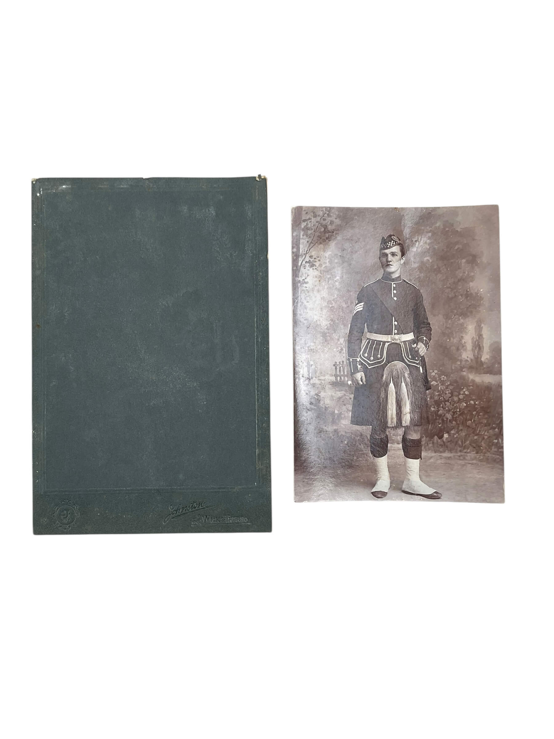 British Scottish Highland Sergeant Portrait Photograph British Scottish Highland Sergeant Portrait Photograph