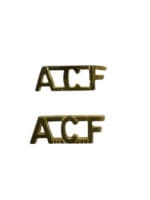 British Army Cadet Force ACF Collars Insignia Pair