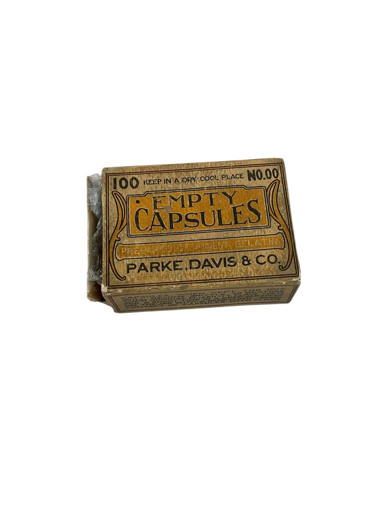 Parke Davis and Co Empty Capsules No 00 In Original Box Parke Davis and Co Empty Capsules No 00 In Original Box
