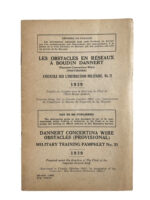 WW2 Canadian Dannert Concertina Wire Obstacles 1939 No 21 Used Softcover Reference Book