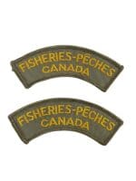 Fisheries Canada Shoulder Titles Insignia Pair Fisheries Canada Shoulder Titles Insignia Pair