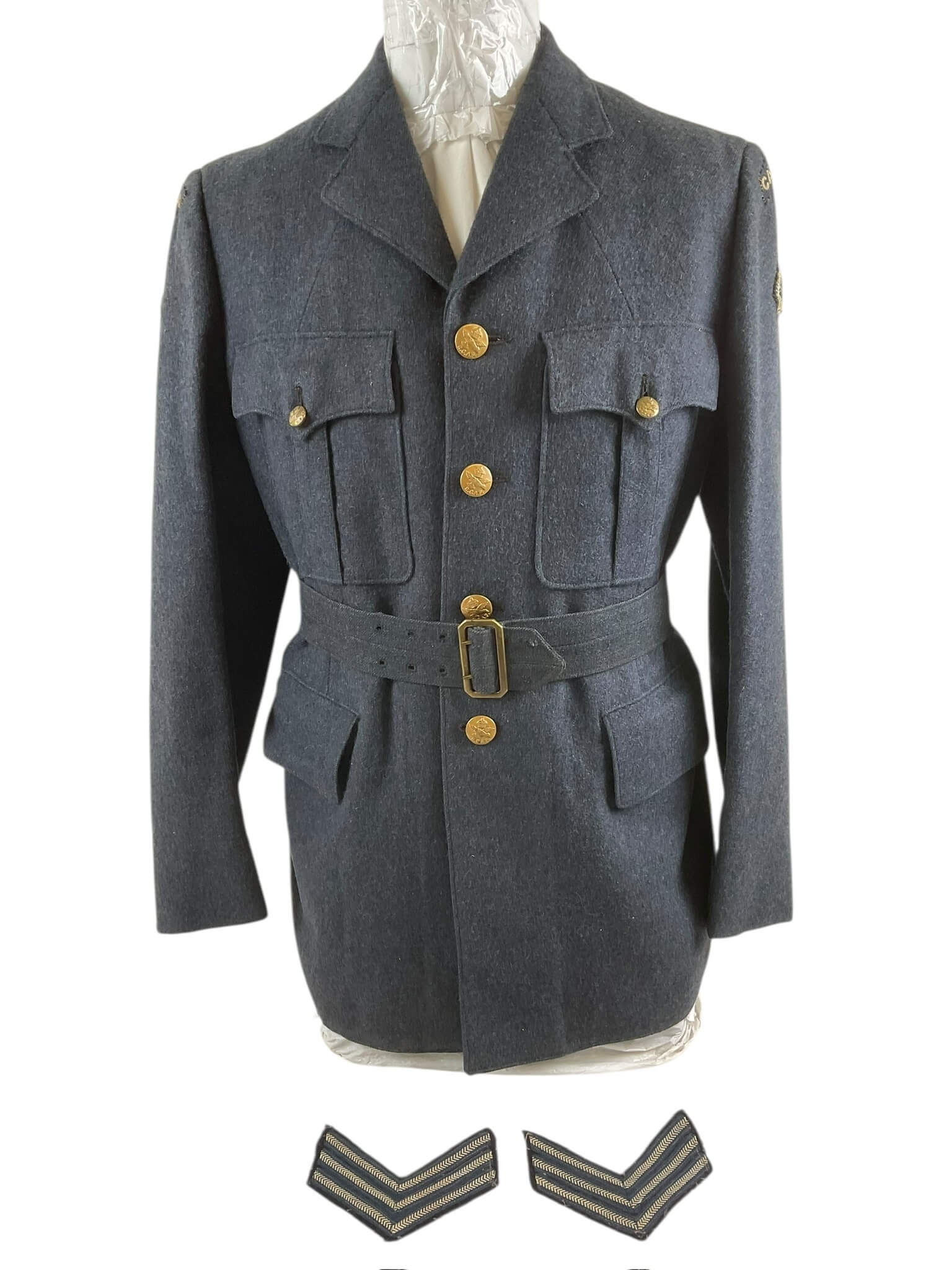 WW2 Canadian RCAF Flight Sergeant's 4 Pocket Jacket Size 16 WW2 Canadian RCAF Flight Sergeant's 4 Pocket Jacket Size 16