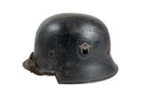 WW2 German M34 Fire Police Feuerschutzpolizei DD Helmet