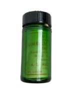 US A.S Aloe Company Super X Carbolized Umbilical Tape 240 Inches In Emerald Green Apothecary Bottle US A.S Aloe Company Super X Carbolized Umbilical Tape 240 Inches In Emerald Green Apothecary Bottle