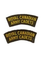 Royal Canadian Army Cadets Shoulder Titles Insignia Pair Royal Canadian Army Cadets Shoulder Titles Insignia Pair