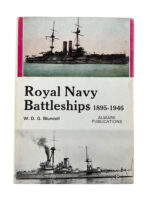 British RN Royal Navy Battleships 1895 to 1946 Almark Used Hardcover Reference Book