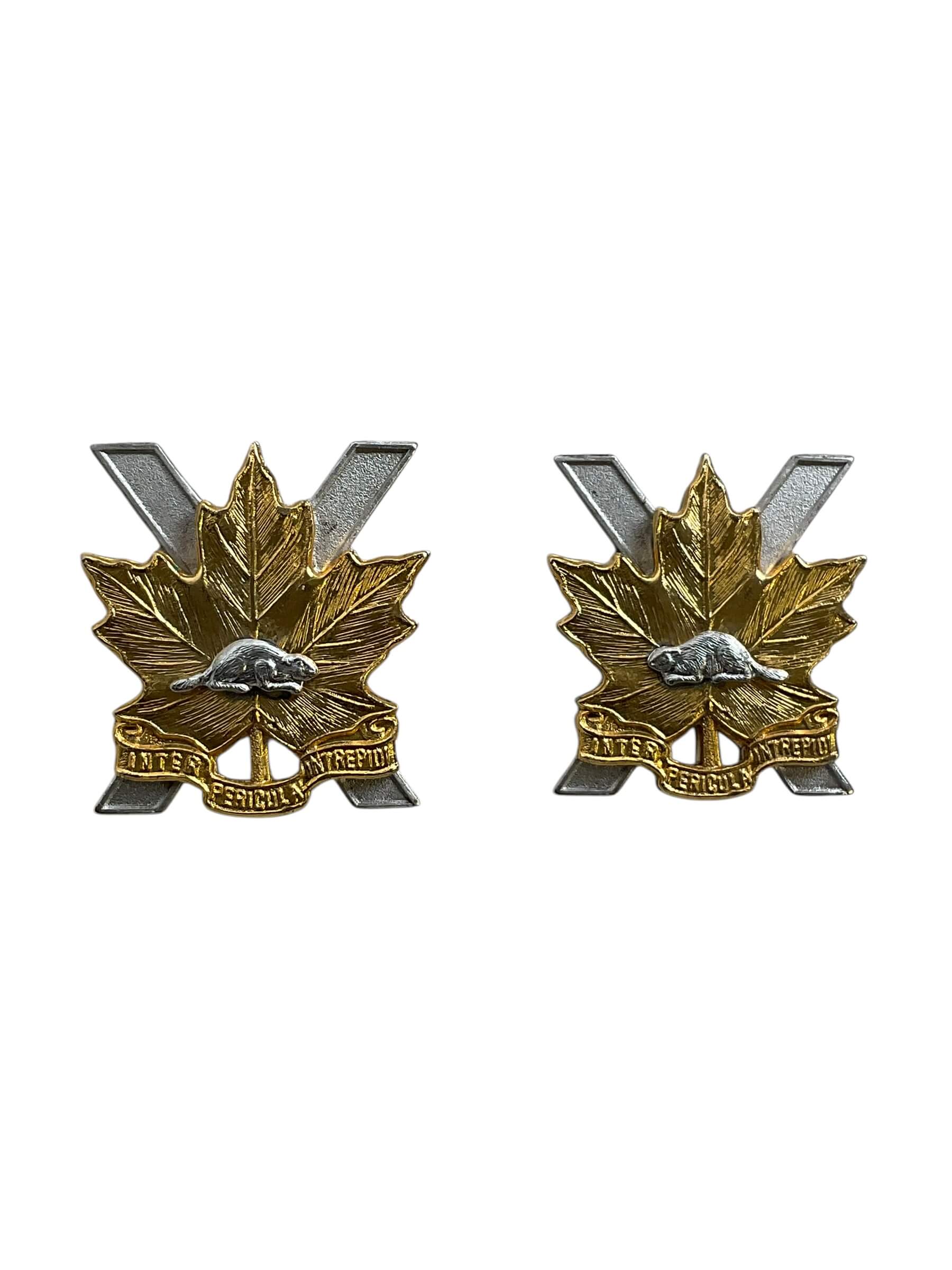 Canadian Forces Lake Superior Scottish Regiment Collars Insignia Pair Canadian Forces Lake Superior Scottish Regiment Collars Insignia Pair
