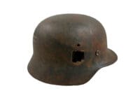 WW2 German Waffen SS M40 Steel Helmet ET64 RESTORED FAKE