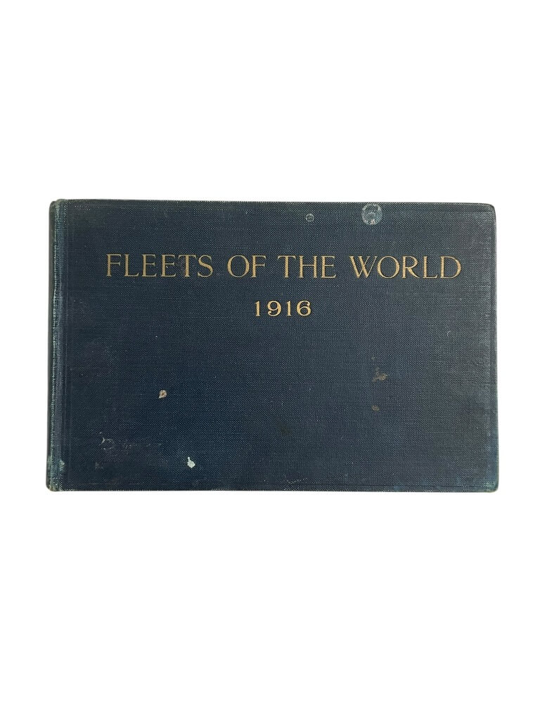 WW1 US British German Navy Jane's Fleets of the World 1916 Used Hardcover Reference Book WW1 US British German Navy Jane's Fleets of the World 1916 Used Hardcover Reference Book