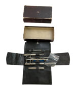 WW1 US Becton Dickinson Nurses Kit Bag In Black Case With Contents In Original Box