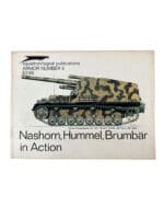 WW2 German Nashorn, Hummel, Brumbar in Action Squadron Signal Armor No 5 Used Softcover Reference Book