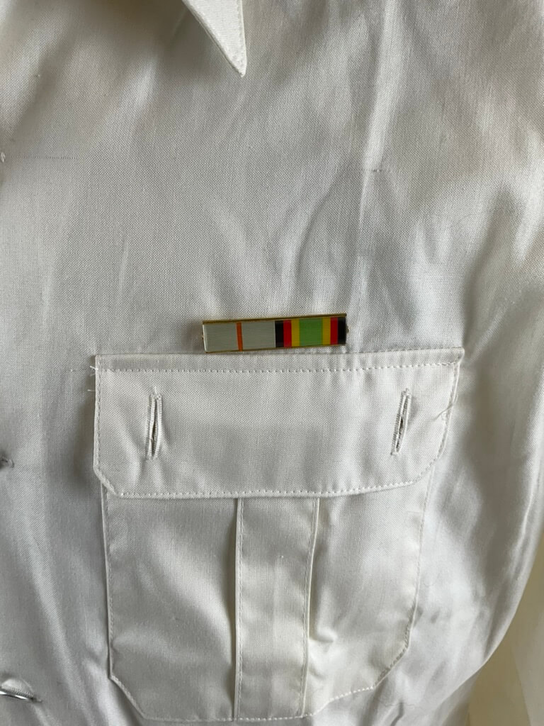 East German Air Force Officers White Summer Dress Shirt East German Air Force Officers White Summer Dress Shirt