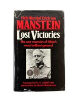 WW2 German Field Marshal Erich von Manstein Lost Victories Used Hardcover Reference Book