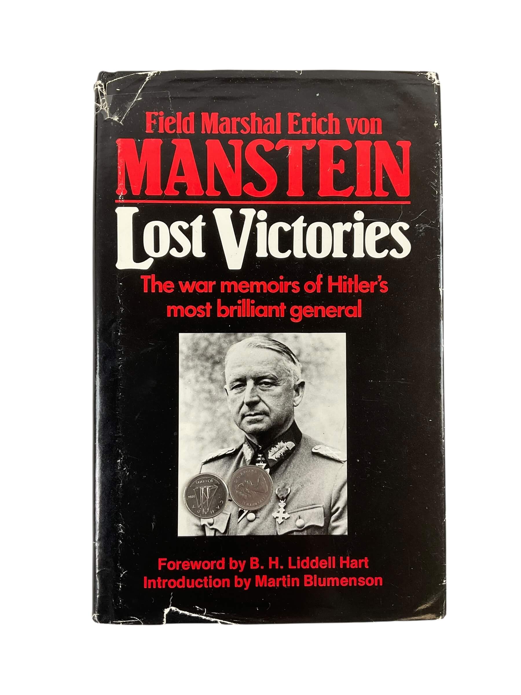 WW2 German Field Marshal Erich von Manstein Lost Victories Used Hardcover Reference Book WW2 German Field Marshal Erich von Manstein Lost Victories Used Hardcover Reference Book