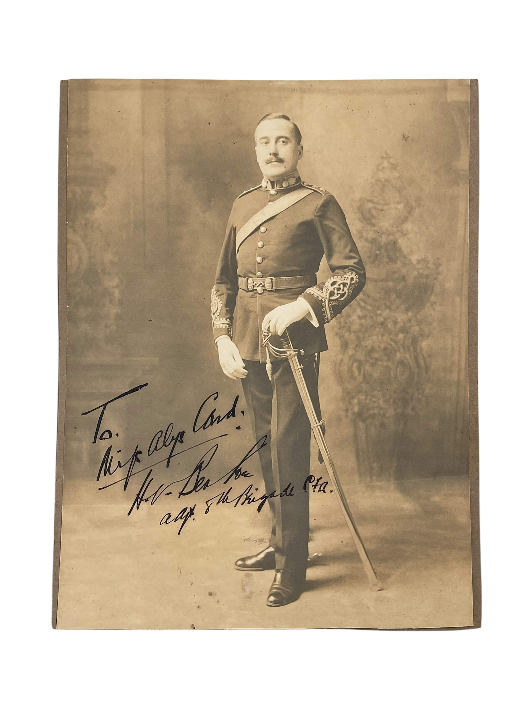 Canadian Field Artillery Officers Portrait Photograph Canadian Field Artillery Officers Portrait Photograph