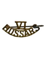 WW2 Canadian 6th Hussars Shoulder Title Insignia Single