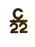 WW1 Canadian CEF C Bar 22 Vandoos 22nd Battalion Collar Insignia Single