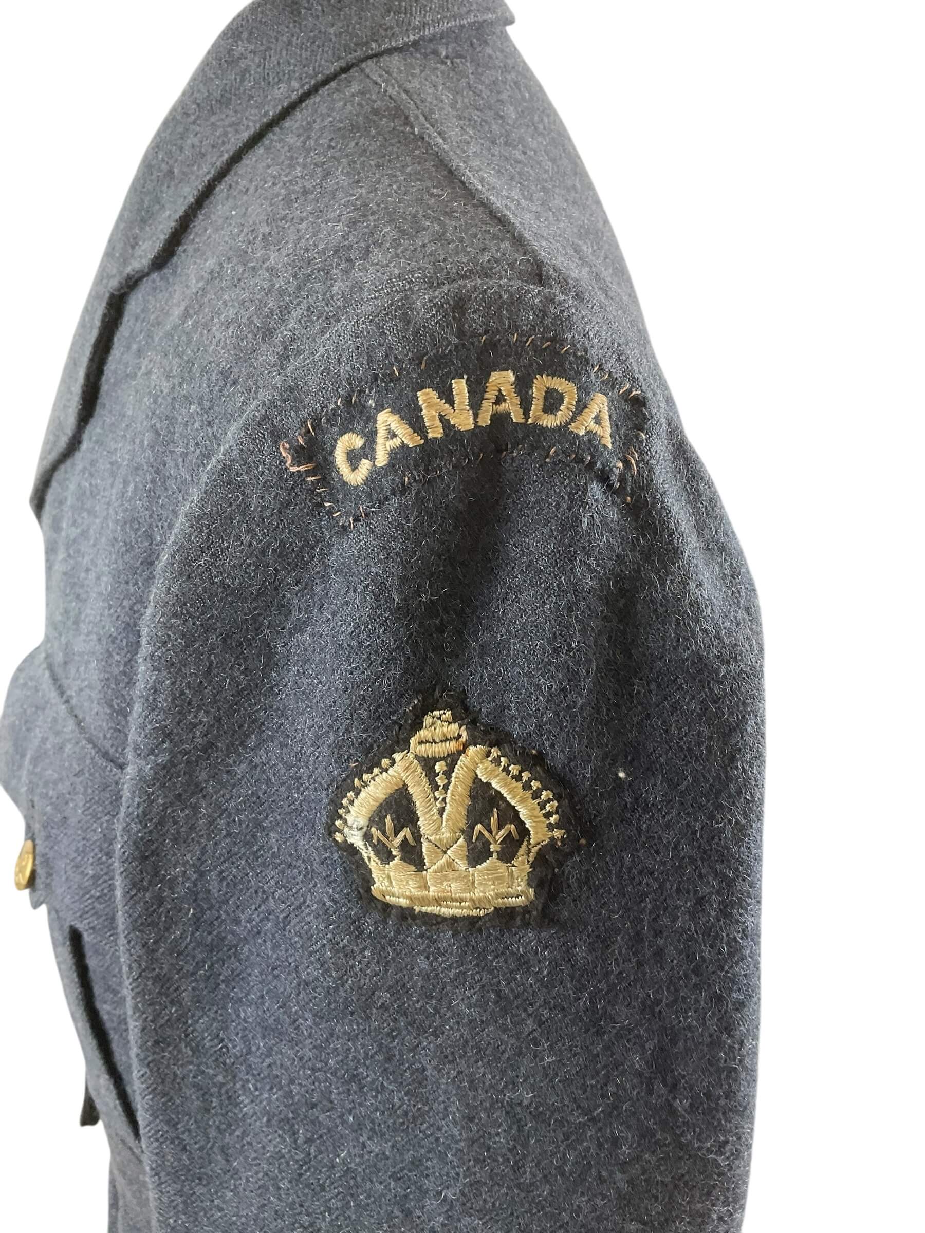 WW2 Canadian RCAF Flight Sergeant's 4 Pocket Jacket Size 16 WW2 Canadian RCAF Flight Sergeant's 4 Pocket Jacket Size 16
