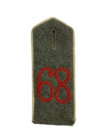 WW1 Imperial German 68th Infantry Shoulder Strap Insignia Single