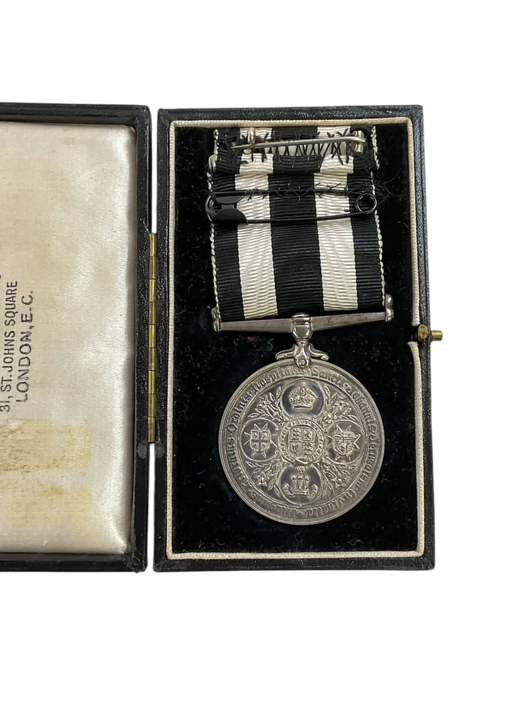 WW2 Canadian St. John Long Service Full Size Medal Named With Ribbon Bar WW2 Canadian St. John Long Service Full Size Medal Named With Ribbon Bar