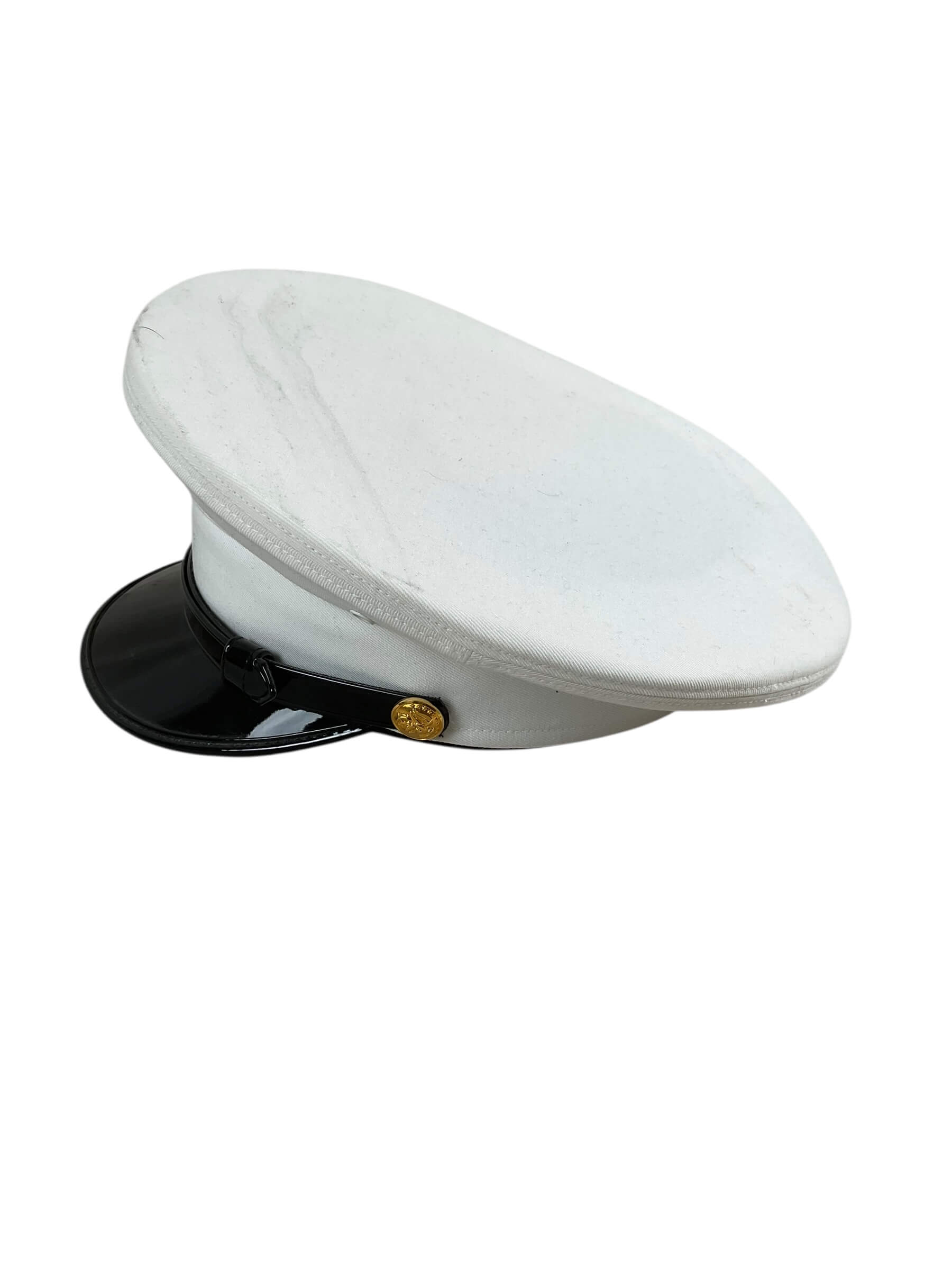 US USMC White Top Visor Hat Size 7 3/8 US USMC White Top Visor Hat Size 7 3/8