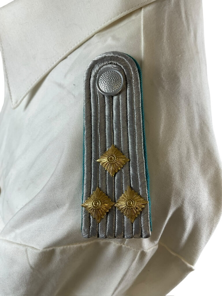 East German Air Force Officers White Summer Dress Shirt East German Air Force Officers White Summer Dress Shirt